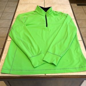 Lululemon Surge bright Green 1/4 zip